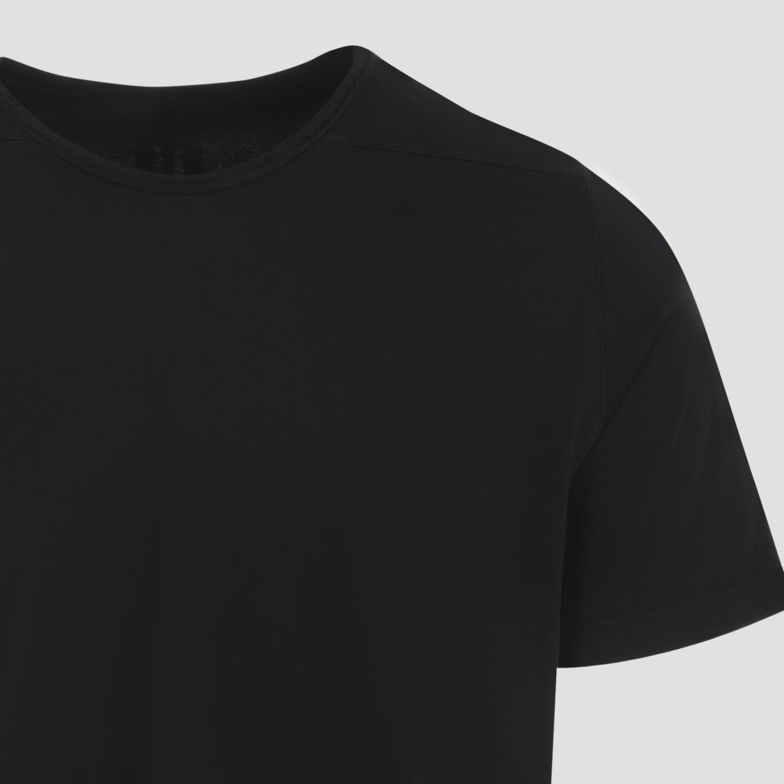 Drkshdw By Rick Owens Minimalist Black T-Shirt With Hem Feature