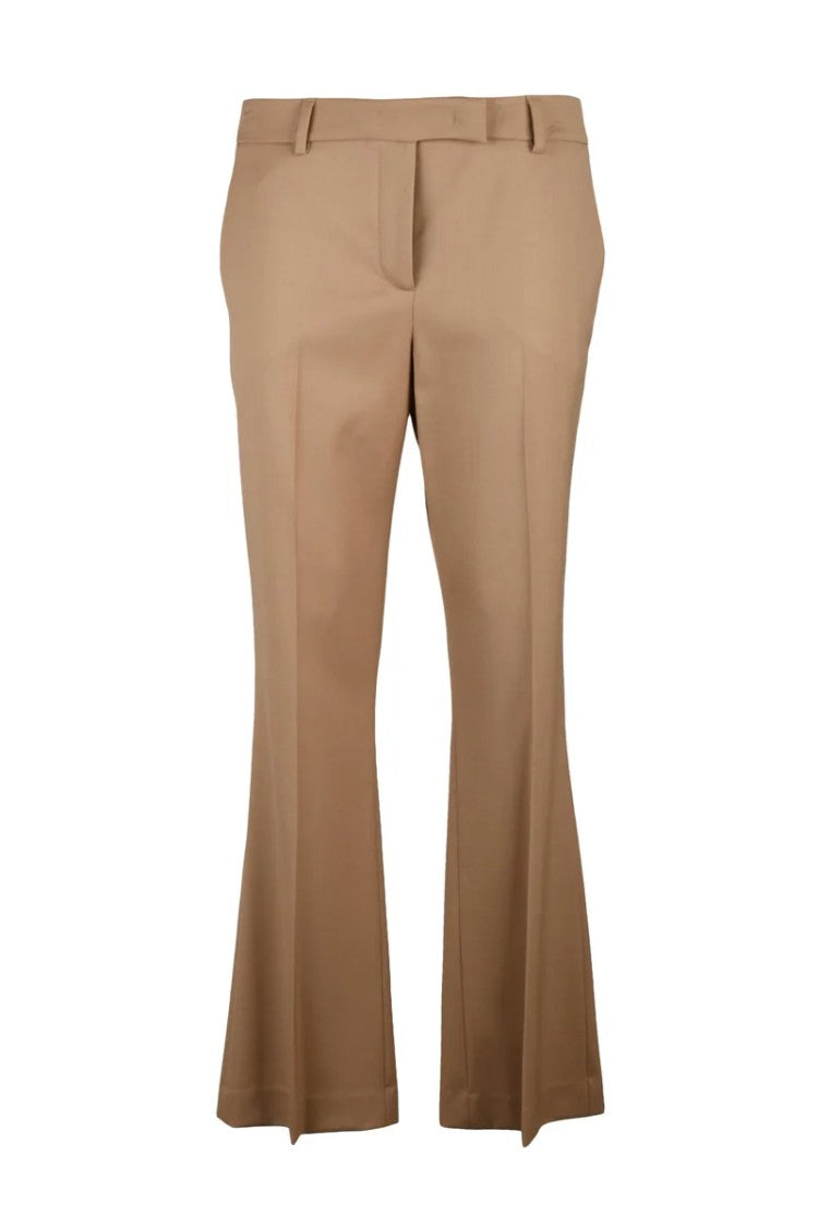 Ql2  Quelledue Straight Leg Pants Virgin Wool - Beige