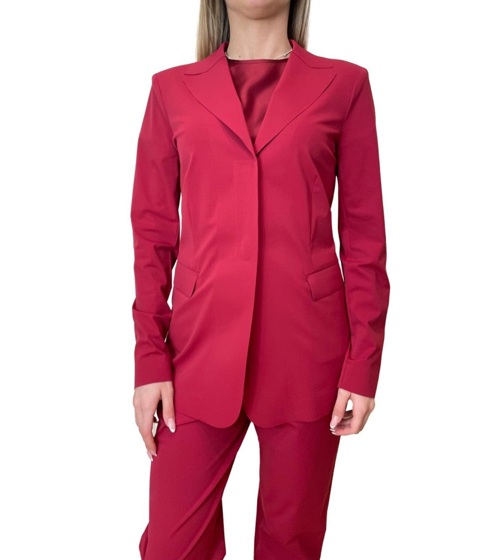 Max Mara Dark Red Mmlpalo Polyamide Jacket