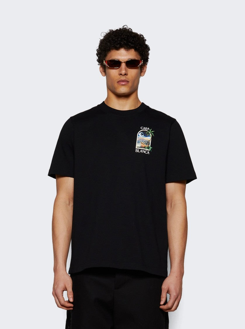 Casablanca La Night Printed Tee Black