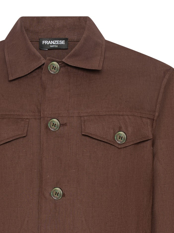 Franzese Collection Saharan Jacket In Breathable Irish Linen