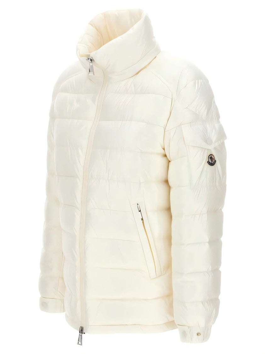 Moncler Quilted Down Coat With Detachable Hood