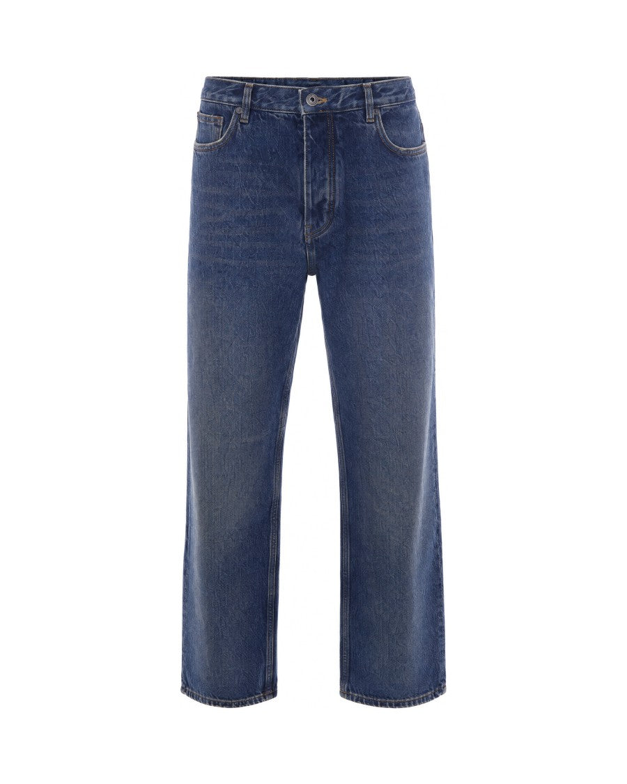 Off-White Dirty Dark Blue Half Arrow Relaxed Tapered Jeans