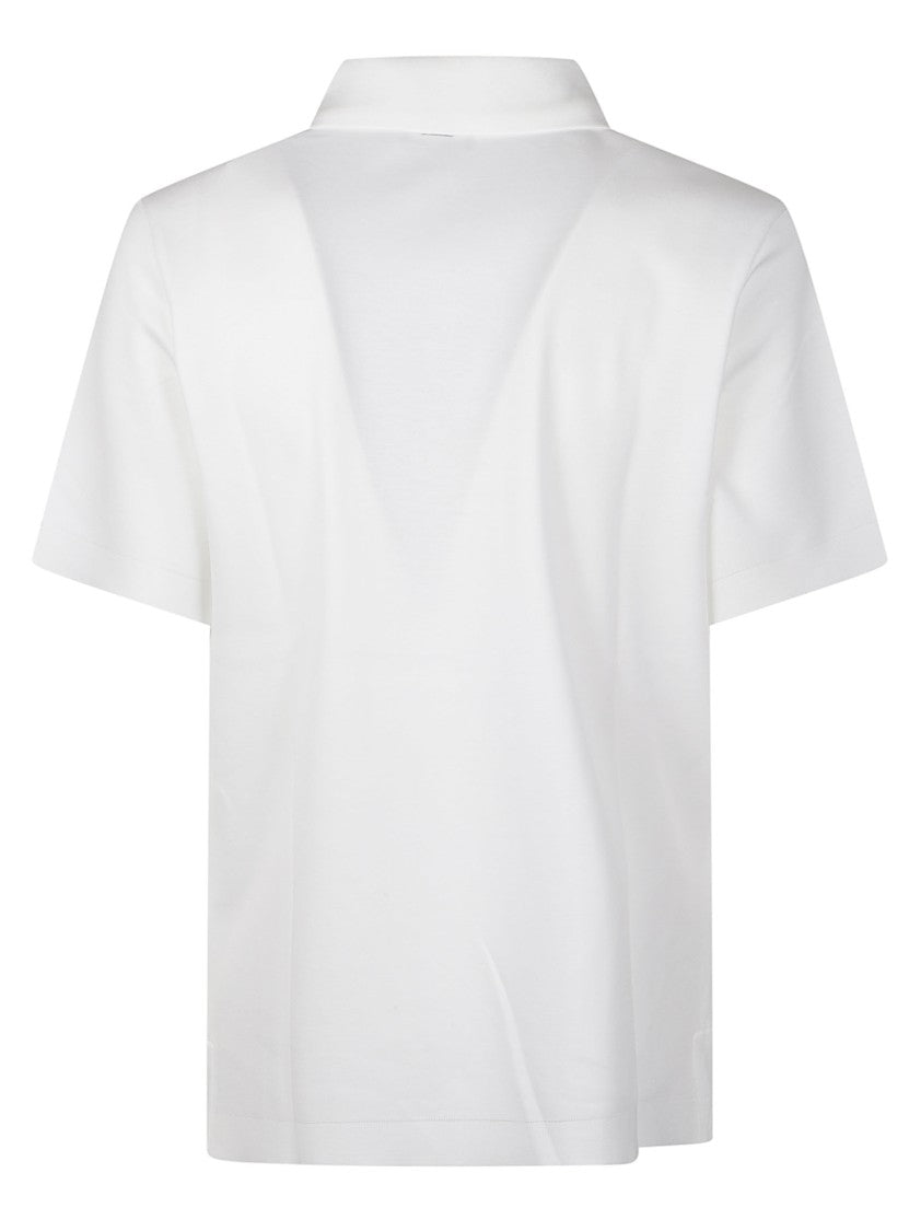 Herno White Cotton Minimalist Polo Shirt