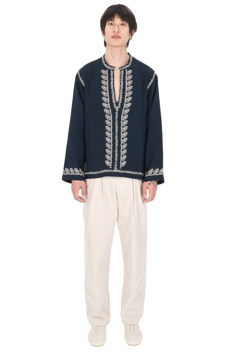 Isabel Marant Cizalie Embroidered Cotton Gauze Bohemian Blouse