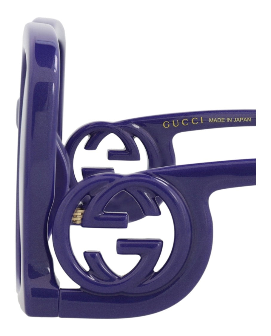 Gucci Square-Frame Injection Sunglasses