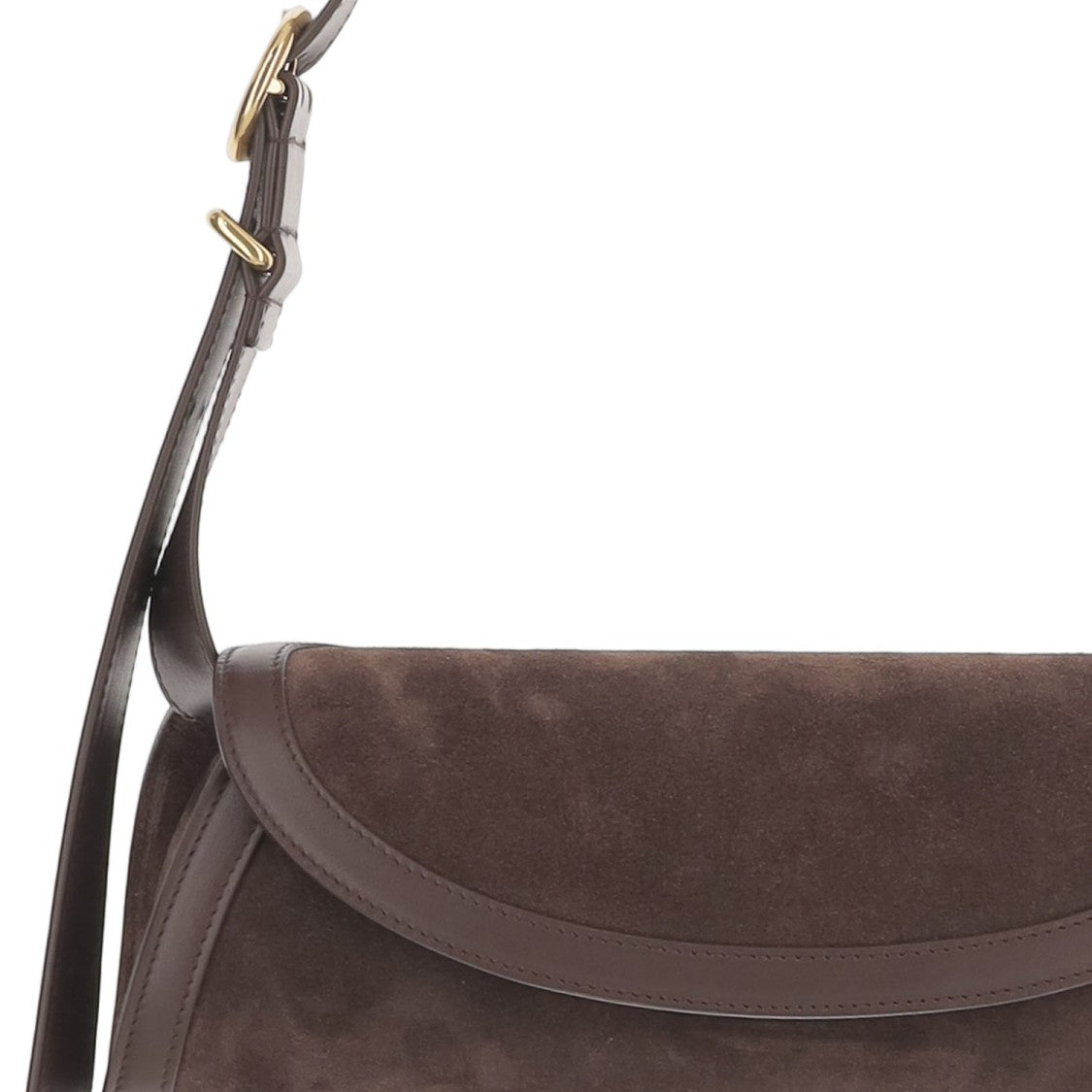 Jil Sander Suede Cannolo Shoulder Bag With Adjustable Strap