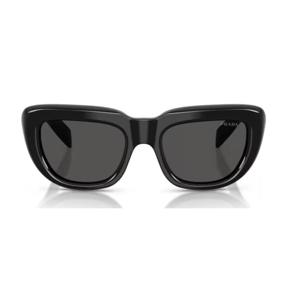 Prada Geometric Acetate Sunglasses With Architectural Lines