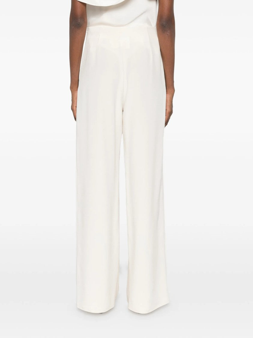 Max Mara White Palude Wide-Leg High-Waist Trousers