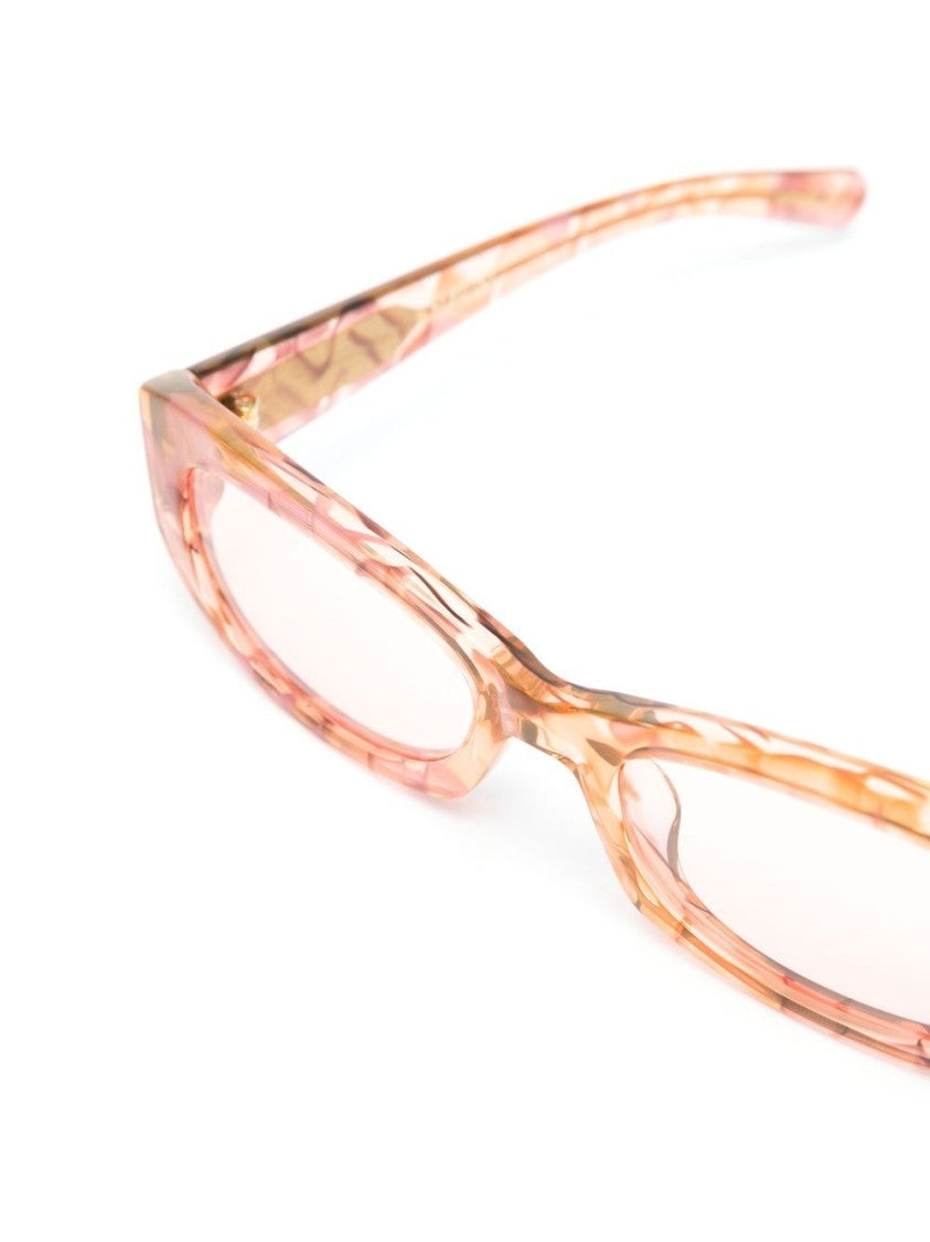 Flatlist Rose Pink Square-Frame Glasses