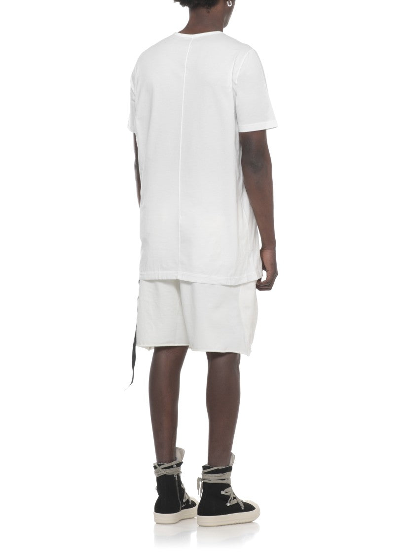 Drkshdw By Rick Owens White Level T Cotton T-Shirt