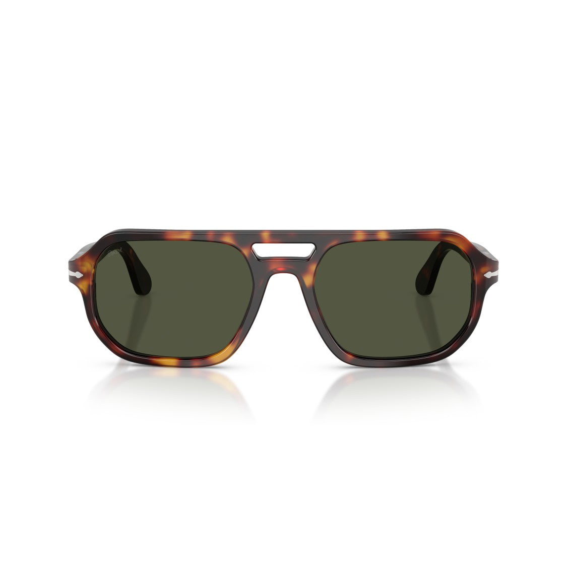 Persol 0Po3393s Aviator-Inspired Tortoiseshell Sunglasses With Keyhole Bridge