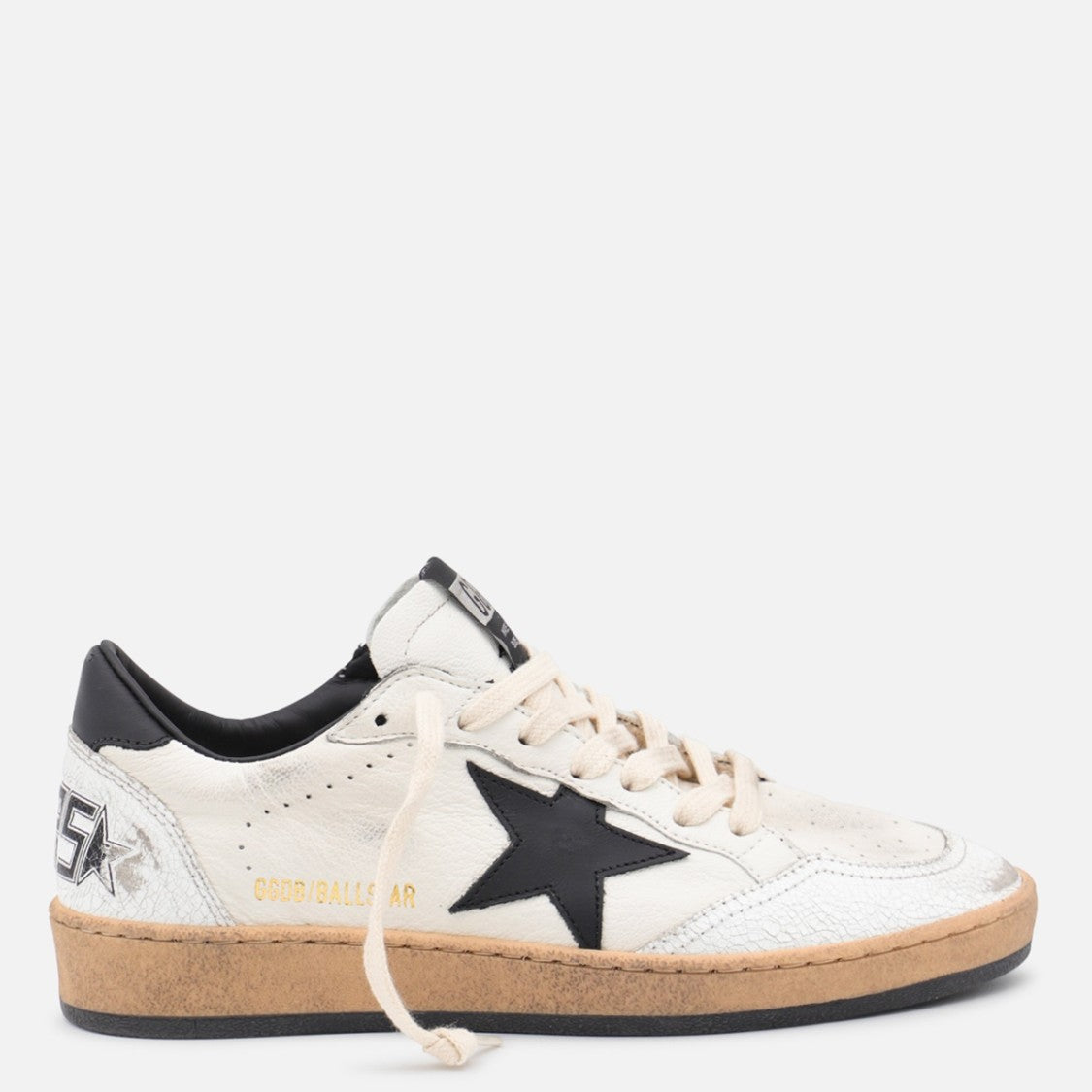 Golden Goose White Leather Ball Star Sneakers