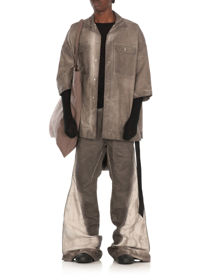 Drkshdw By Rick Owens Grey Cotton Bolan Banana Pants