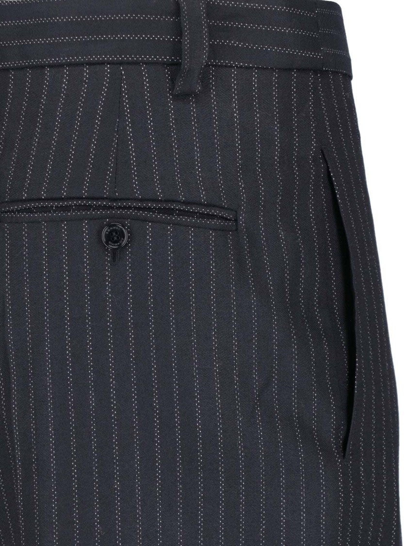 Isabel Marant Pinstripe Straight-Leg Tailored Formal Pants