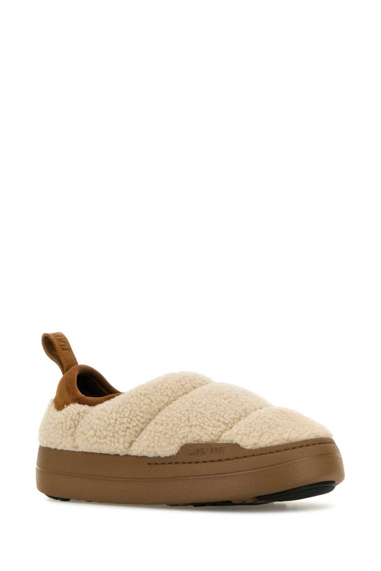Moon Boot Sand Teddy Fabric Mb Park Puffer Slip On