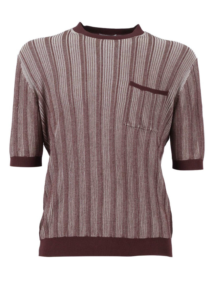 Ballantyne Vertical Stripe Ribbed Top