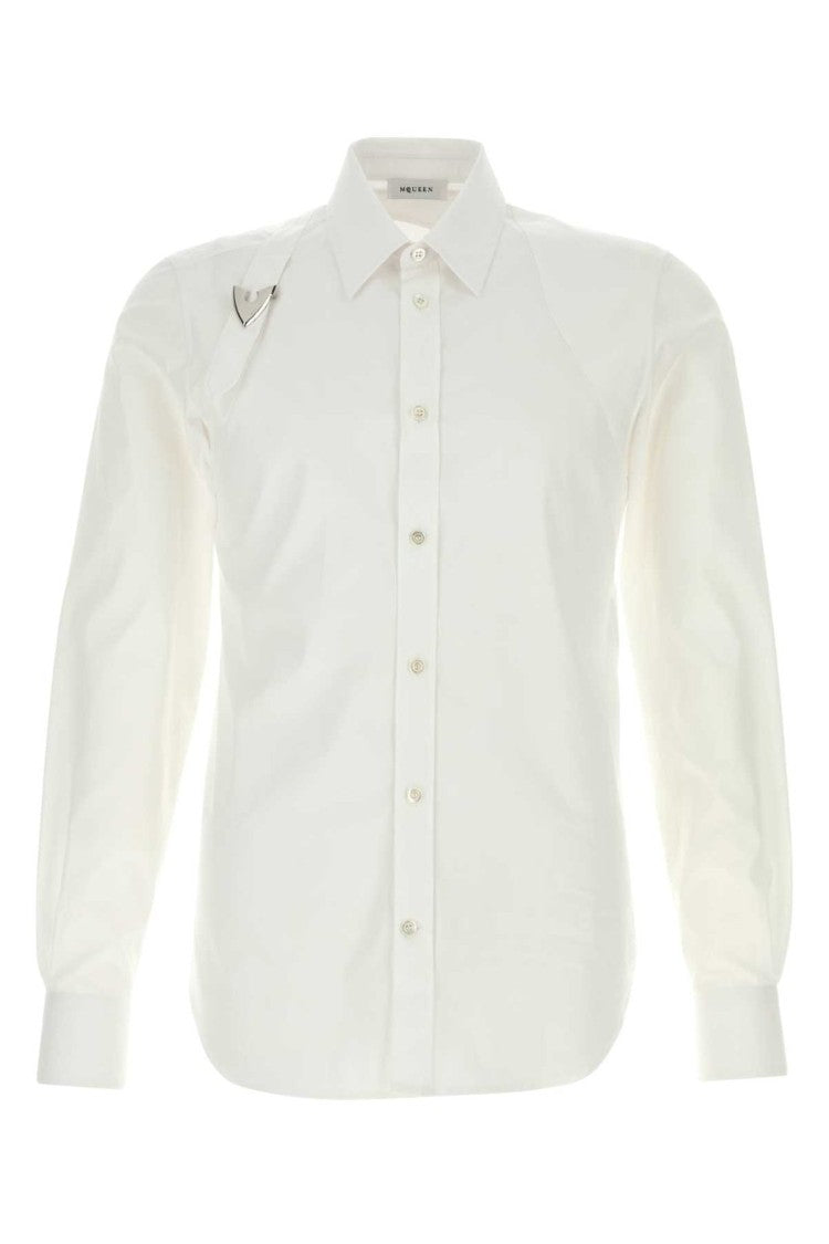 Alexander Mcqueen Structured White Shirt With Crisp Design