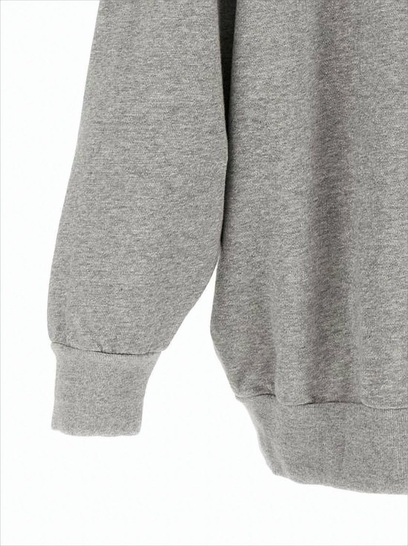 Isabel Marant Relaxed-Fit Grey Hoodie With Textured Finish