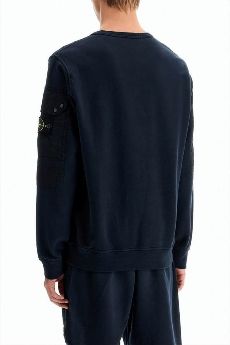 Stone Island Black Sweatshirt With Unique Patch