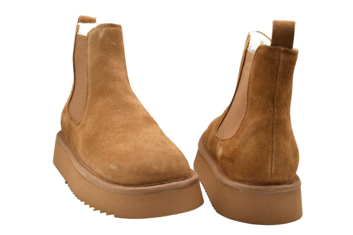 Copenhagen Studios Brandy Suede Platform Ankle Boots
