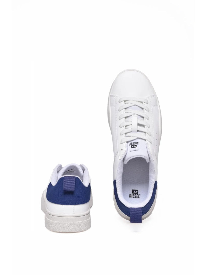 Diesel White Sky Blue Rubber Sneakers