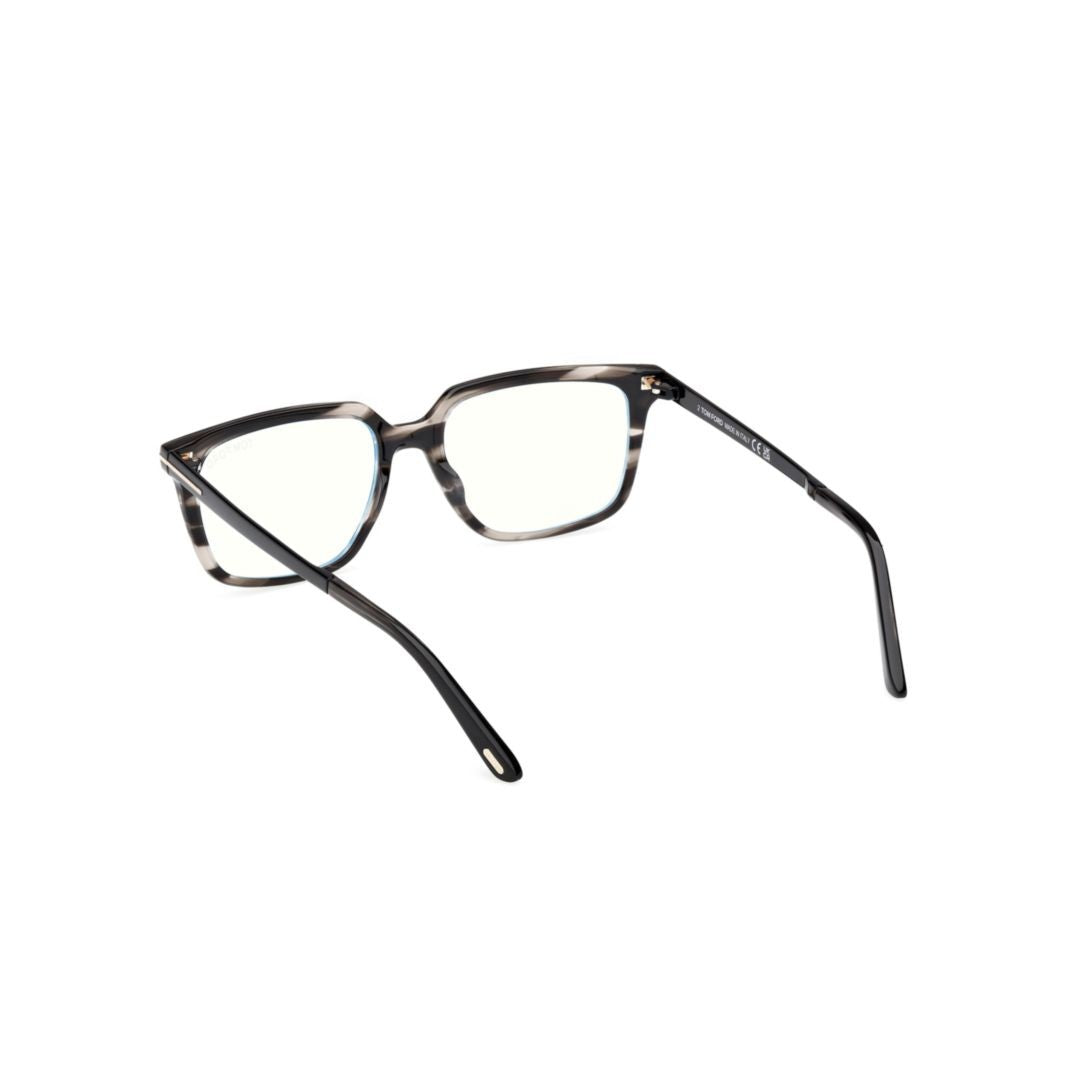 Tom Ford Ft6039-B Tortoiseshell Rectangular Frame Eyeglasses
