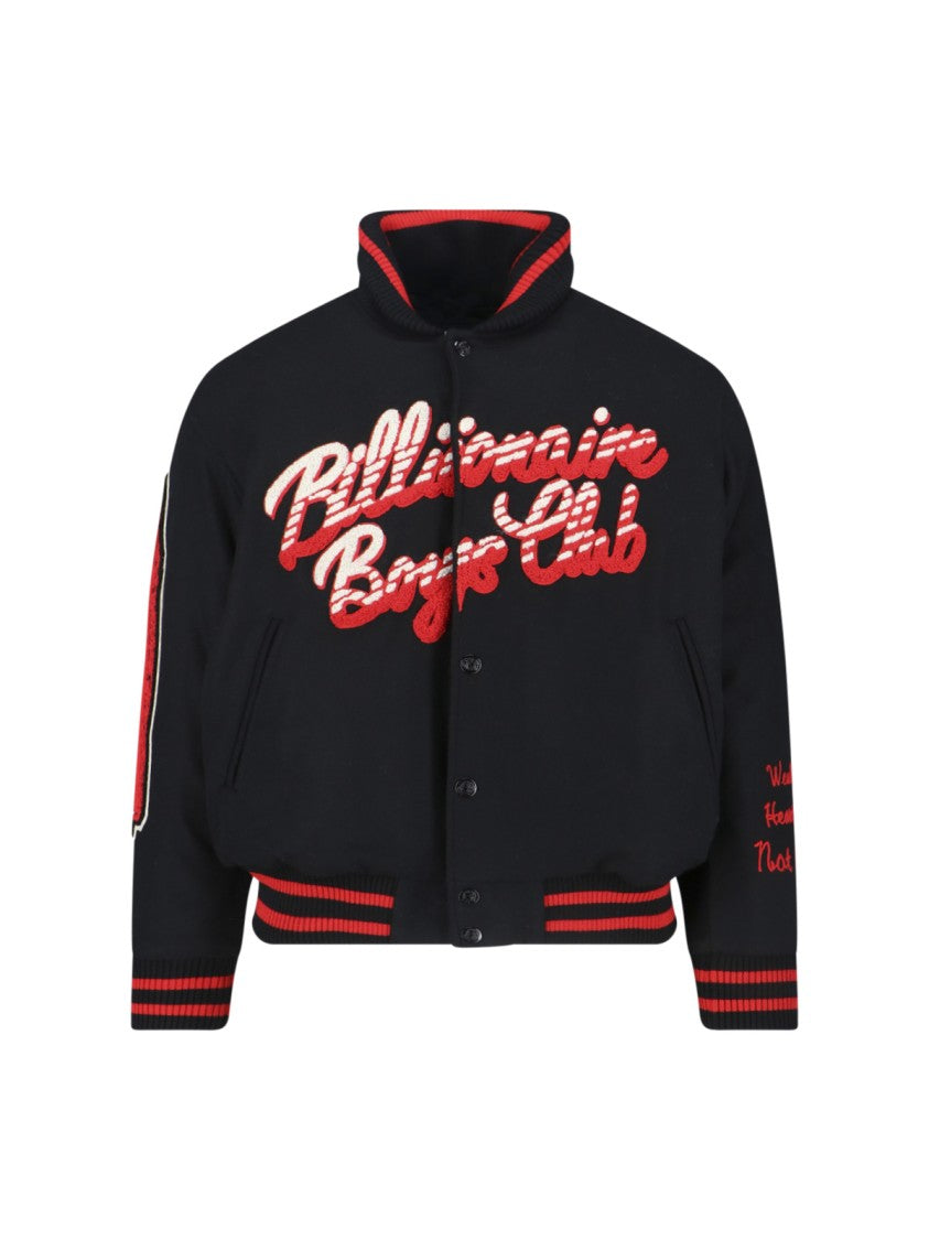Billionaire Boys Club Minimalist Black Jacket With Fitted Silhouette And High Collar
