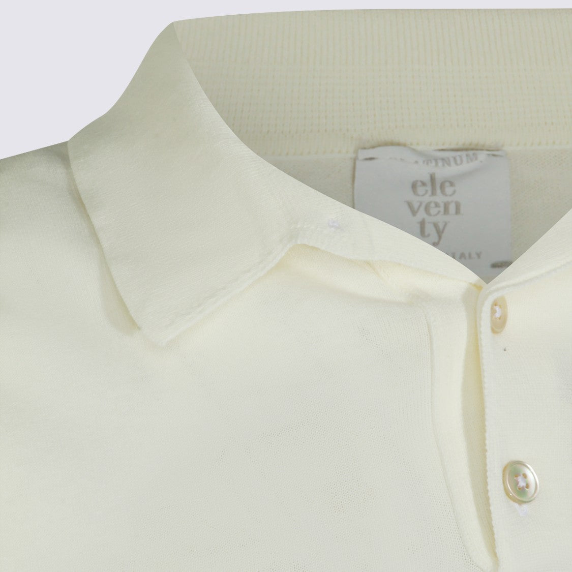 Eleventy Short-Sleeve Polo Shirt With Ribbed Hem And Cuffs