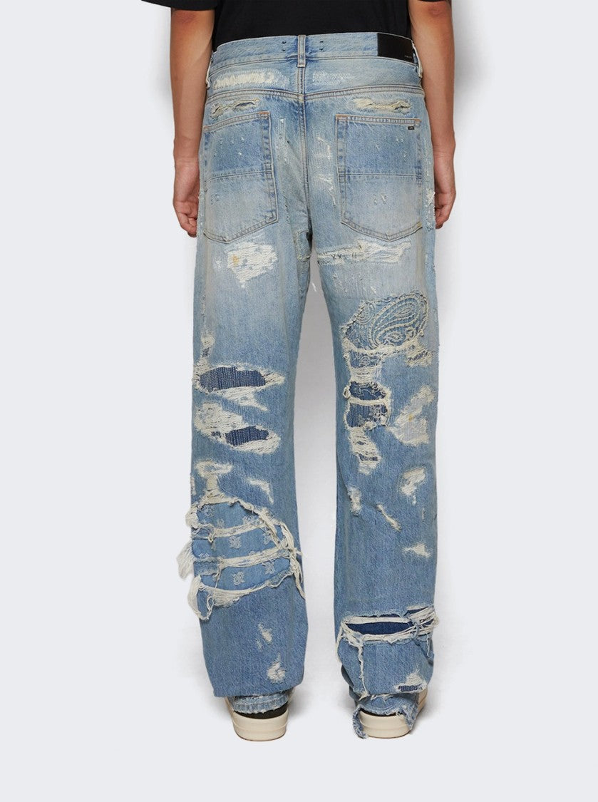 Amiri Repaired Straight Jean Blue