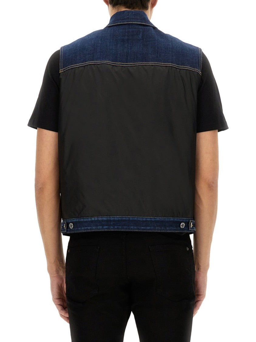 Dsquared2 Denim Puffer Vest