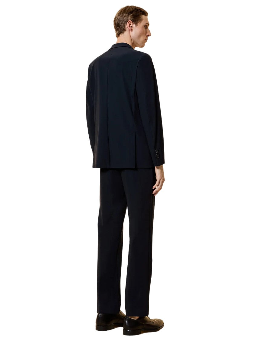 Rrd Black Surflex Single-Breasted Notched Lapel Blazer