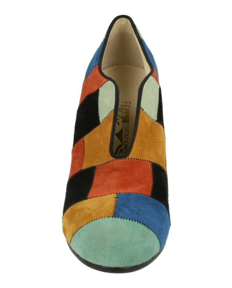 Ferragamo Patchwork Archive Limited Edition 1942 Wedges