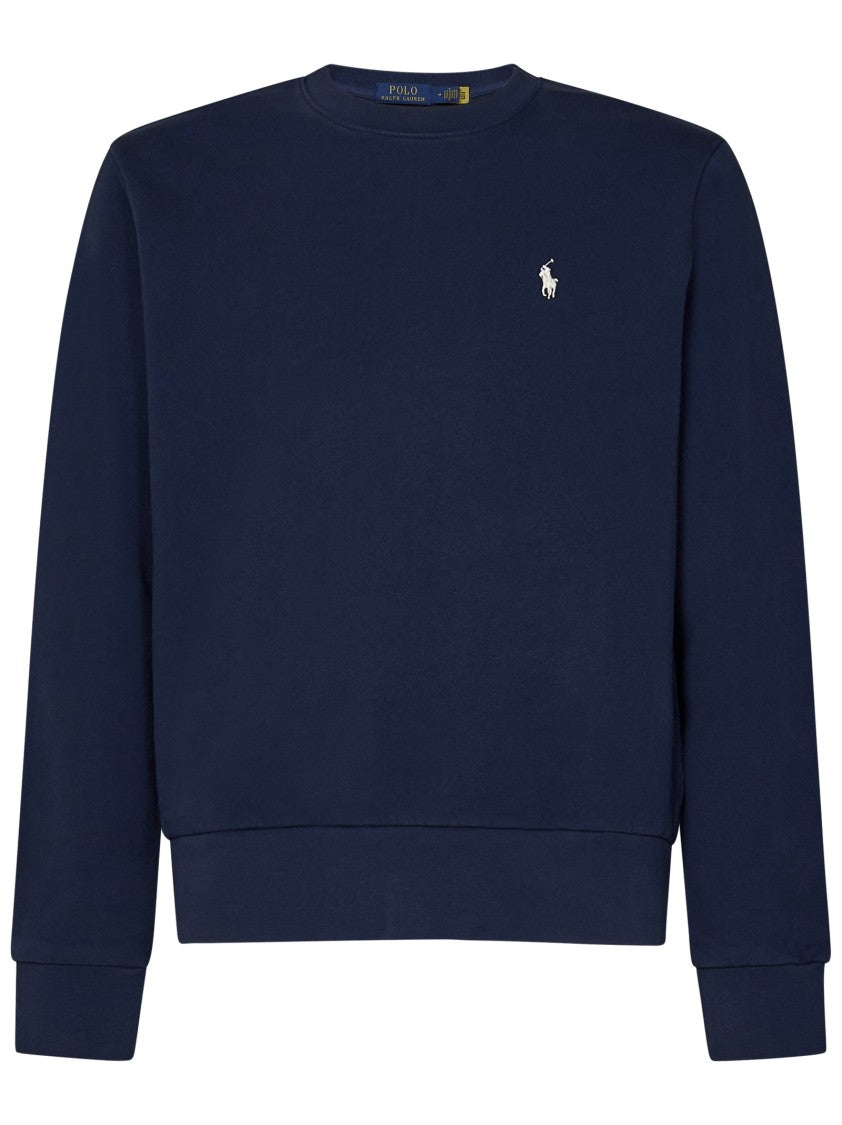 Polo Ralph Lauren Navy Blue Loopback Cotton Crewneck Sweatshirt