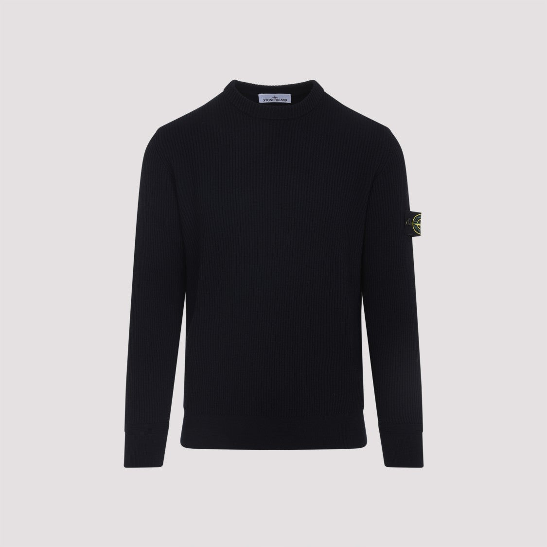 Stone Island Navy Blue Virgin Wool Pullover