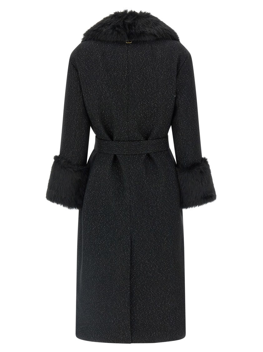 Twin-Set Lamé Thread Coat