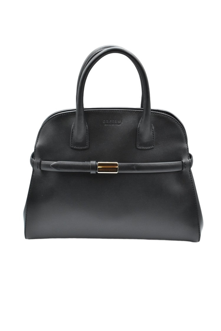 Orciani Aura Alba Midi Handbag In Smooth Calf Leather
