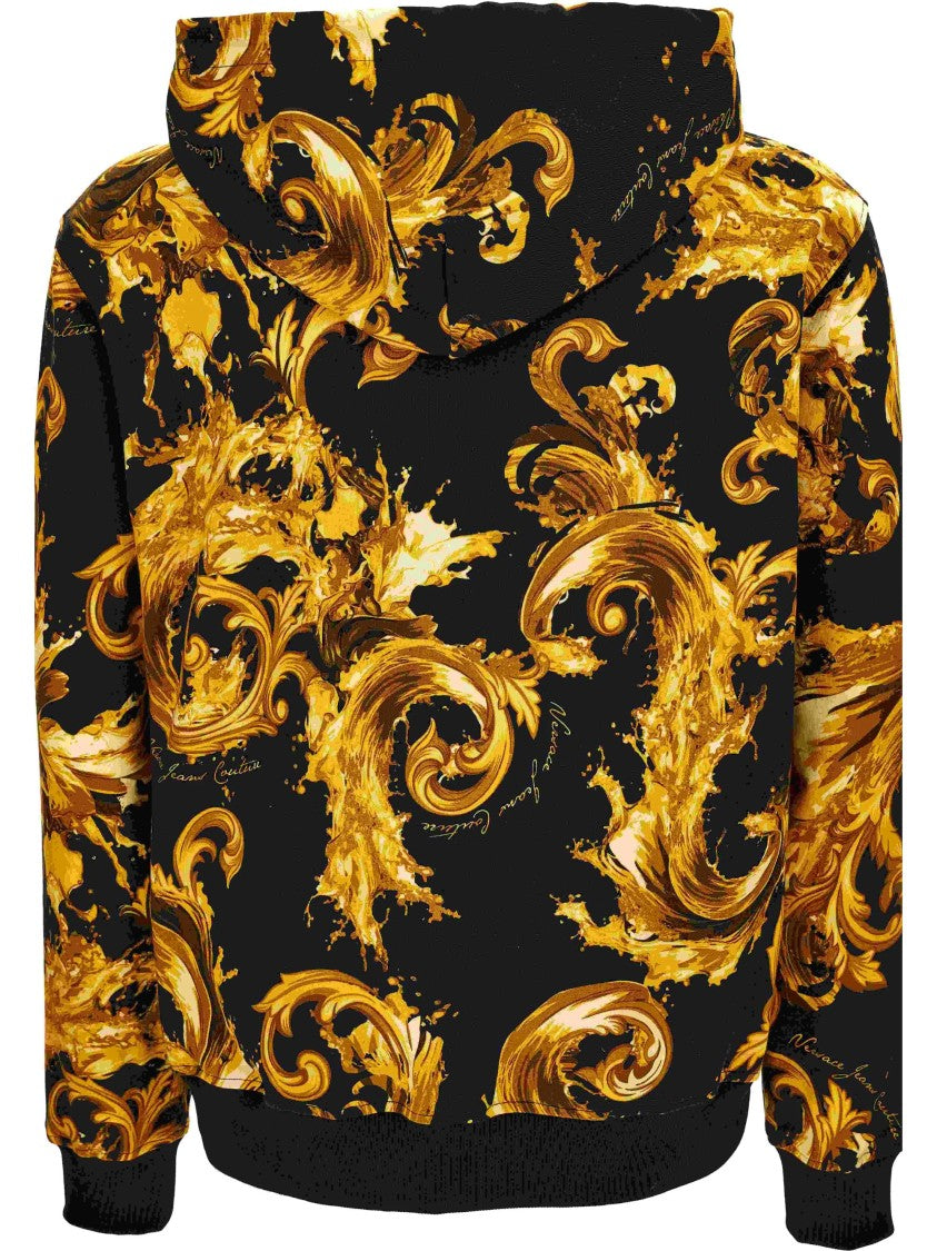 Versace Jeans Couture Black Court 88 Swirl Hoodie