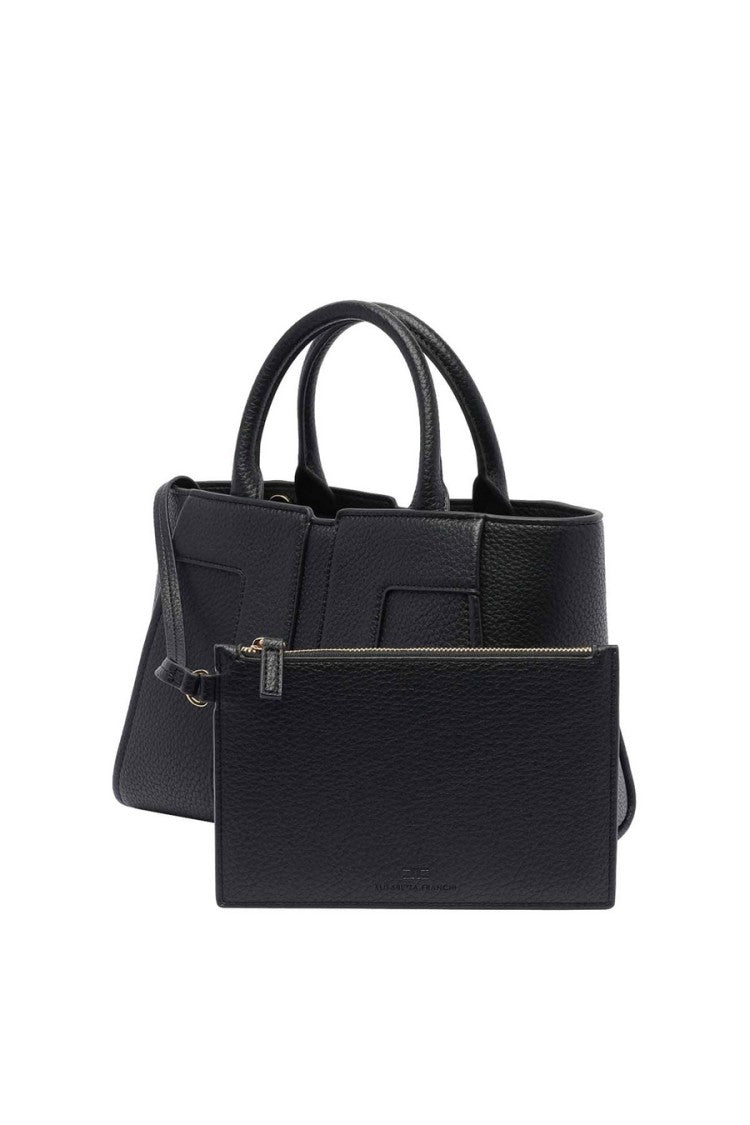 Elisabetta Franchi Structured Black Handbag