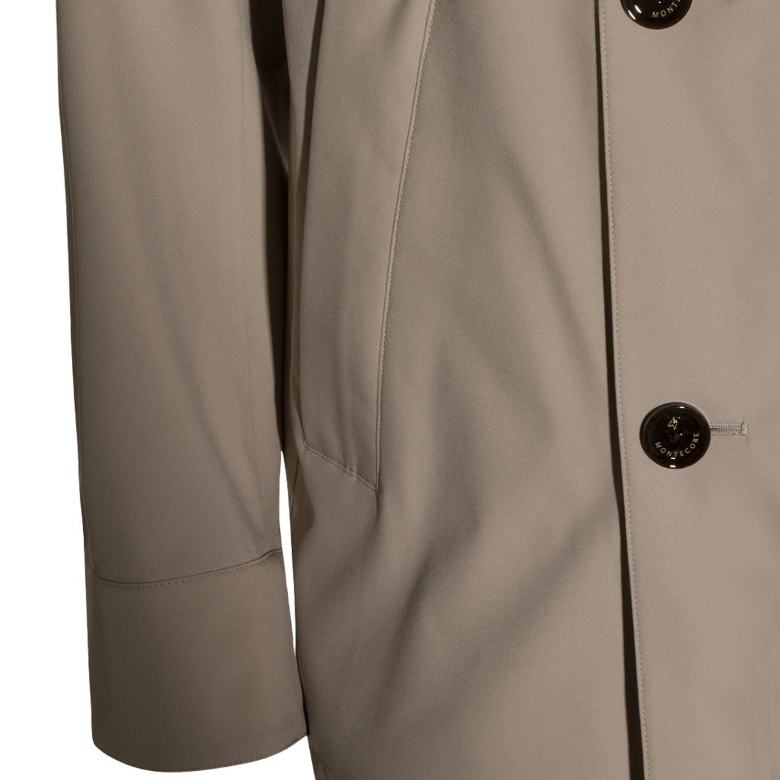 Montecore Double-Breasted Hooded Coat With Chest Pocket