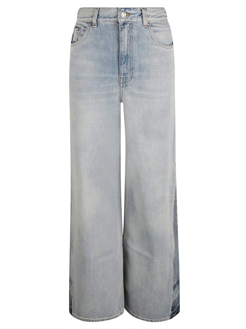 Chloé High-Waisted Wide-Leg Denim Jeans