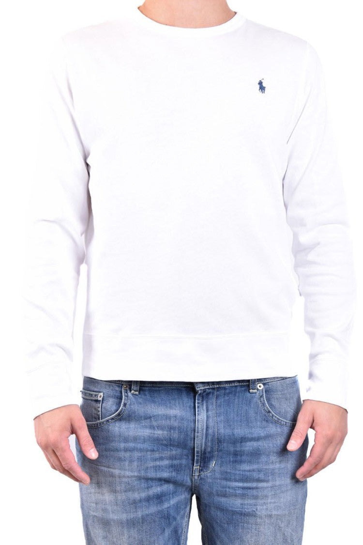 Polo Ralph Lauren White Cotton Sweatshirt