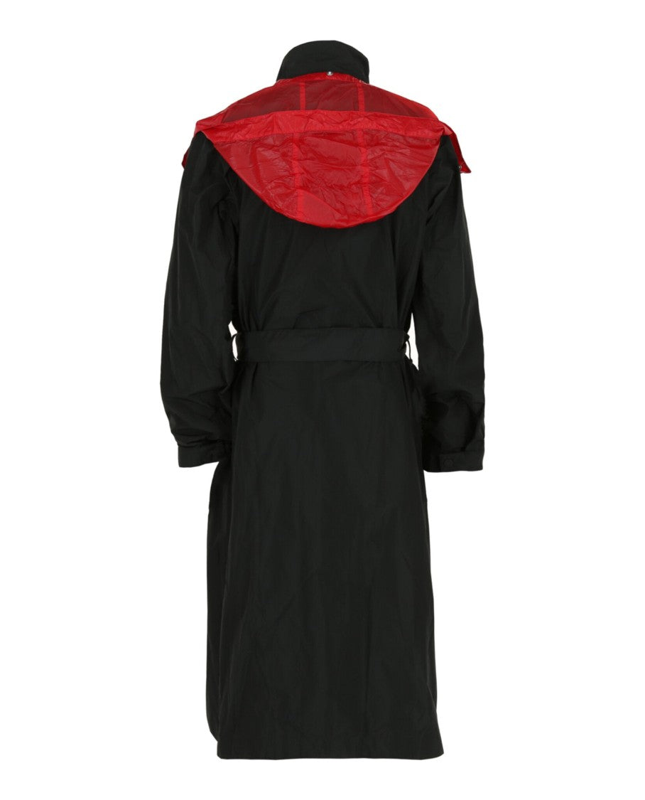 Ferragamo Asymmetrical Zip-Detail Belted Trench Coat