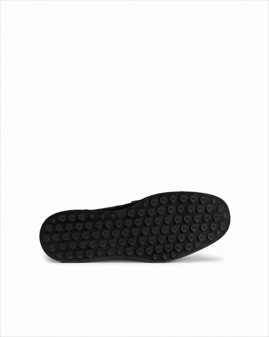 Ecco Leather Penny Loafers With Textured Grip Sole