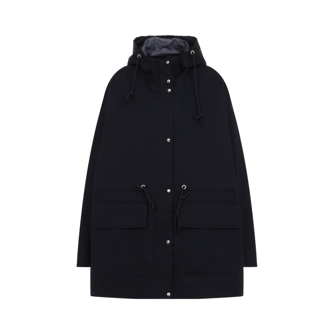 Moncler Relaxed Fit Hooded Jacket With Adjustable Drawstrings