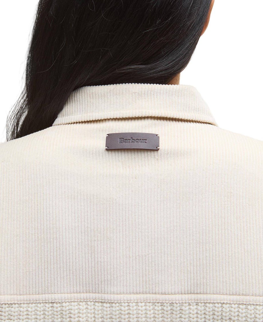 Barbour Maxine Knit Cardigan With Ribbed Textures