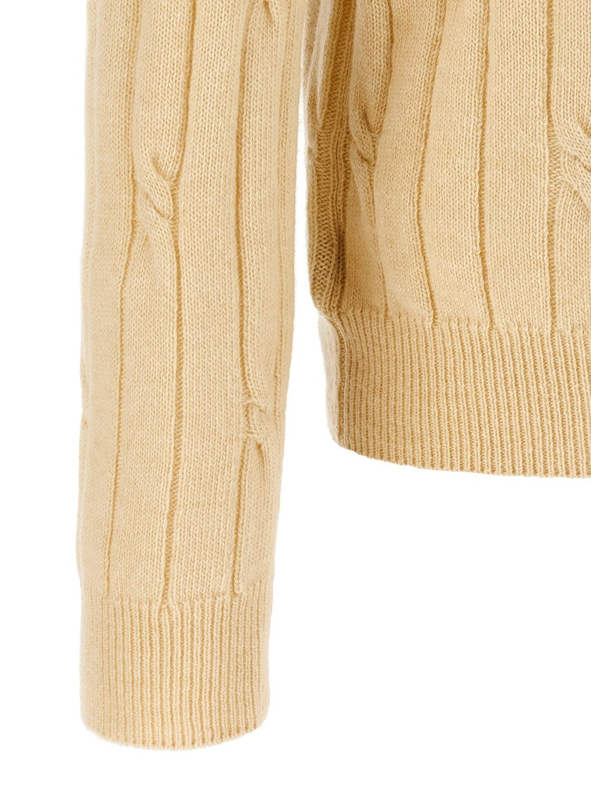 Zanone Braided Wool Polo Shirt