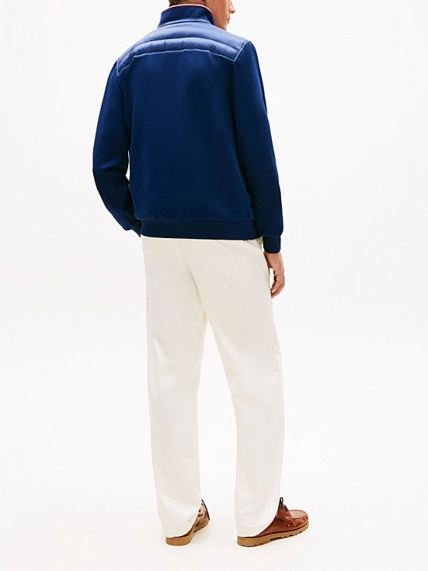 Tommy Hilfiger Blue Quilted Textured Padded Jacket
