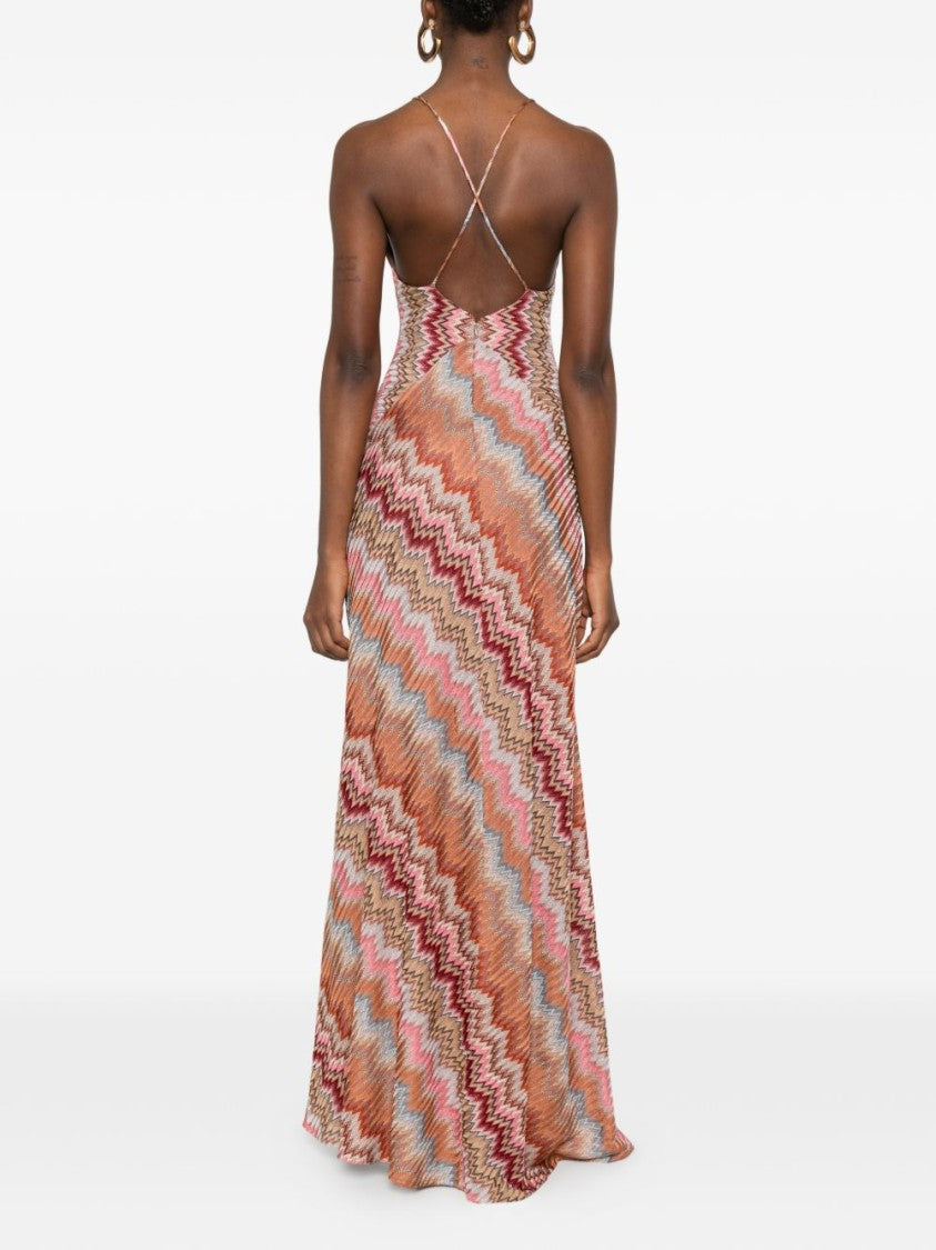 Missoni Multicolor Snake Pattern Maxi Dress