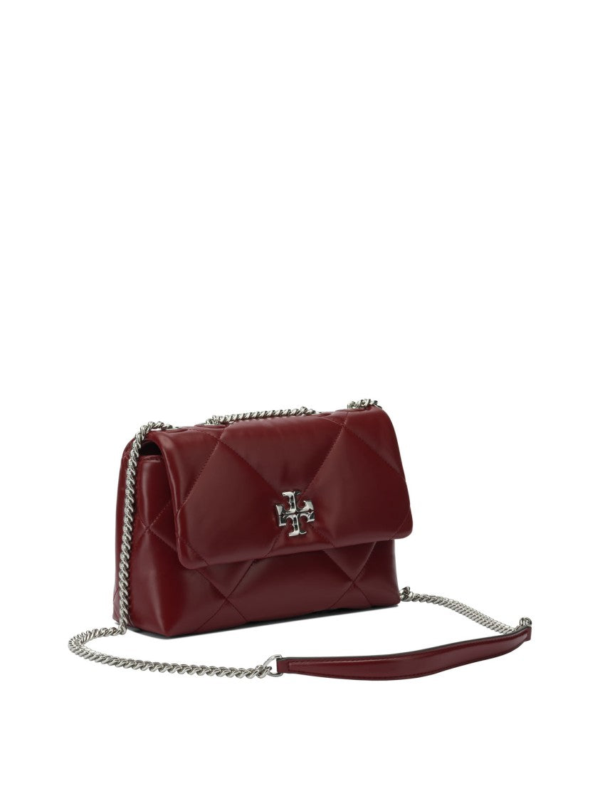 Tory Burch Quilted Burgundy Shoulder Bag